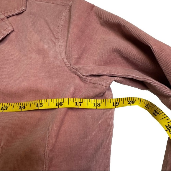 American Eagle Pink Dusty Rose Corduroy Blazer Jacket Size Medium Pockets NWOT - Picture 11 of 14